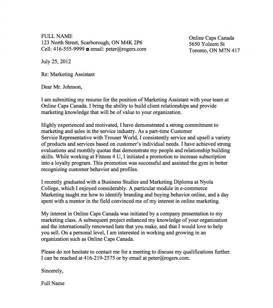 Sample Cover Letter for Resume Canada Canadian Cover Letter Example Sample Cover Letter for Resume Canada Canadian Cover Letter Example