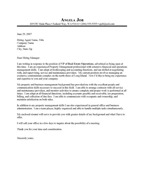 Sample Cover Letter for Resume Management Property Manager Cover Letter Sample Resume Cover Letter