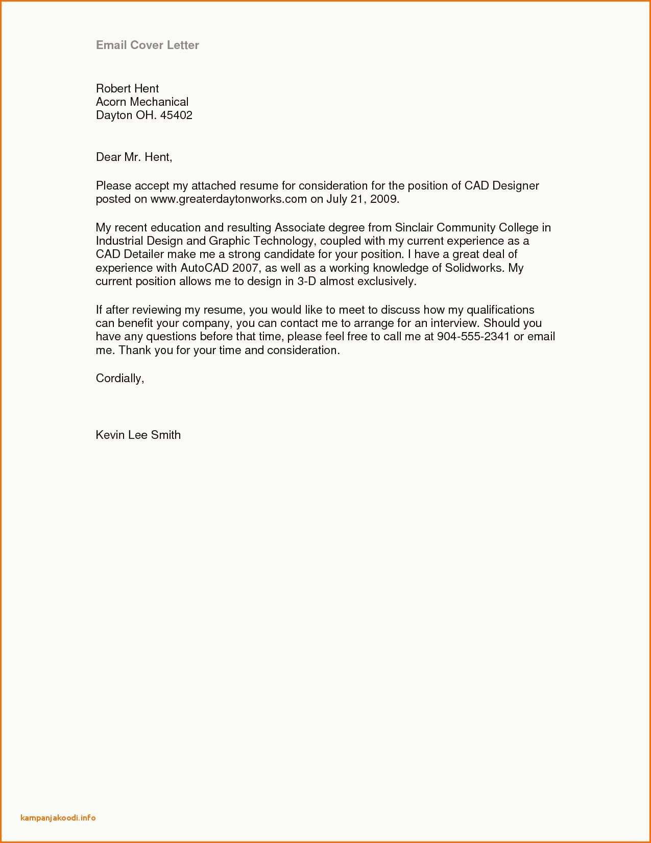 Sample Of Cover Letter for Email Resume Application Letter Sample In Email : Cover Letter Examples for …