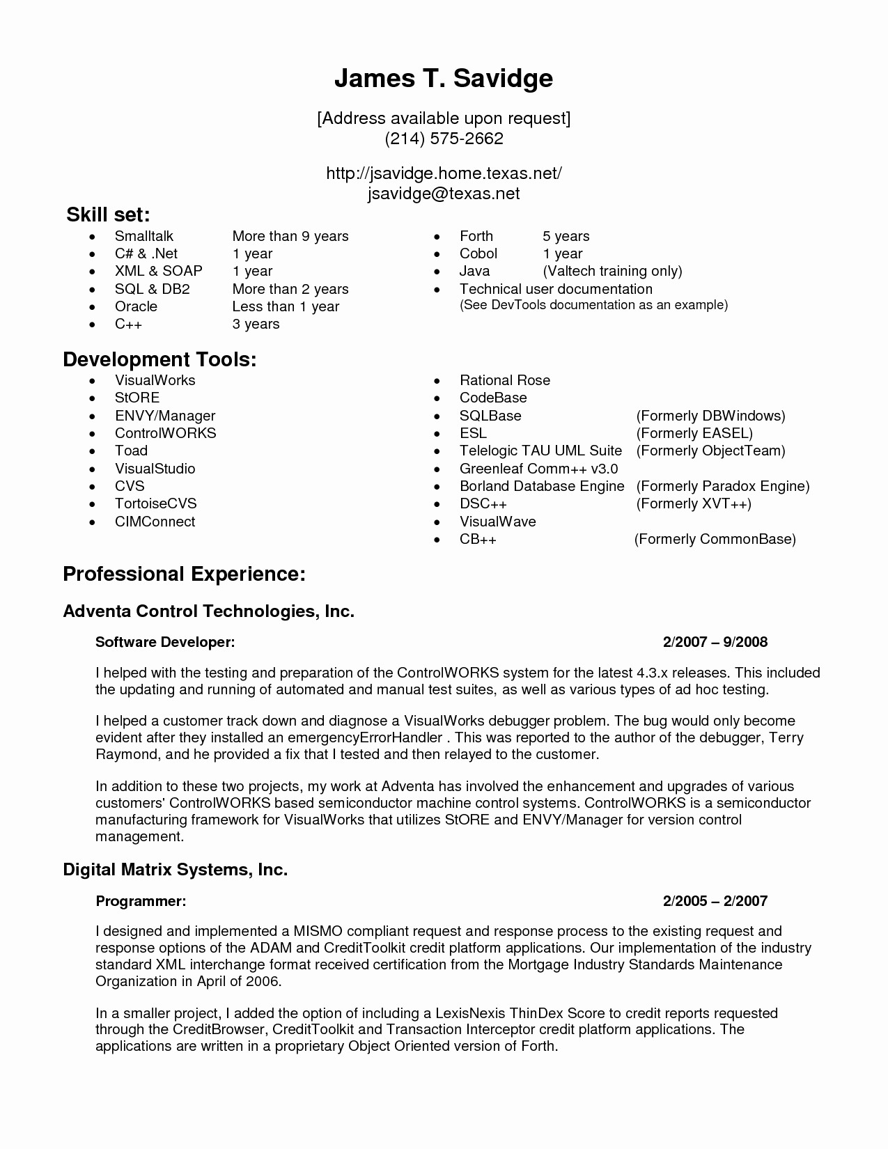 Sample Resume for 1.5 Years Experience 5 Years Experience Resume format Resume Templates