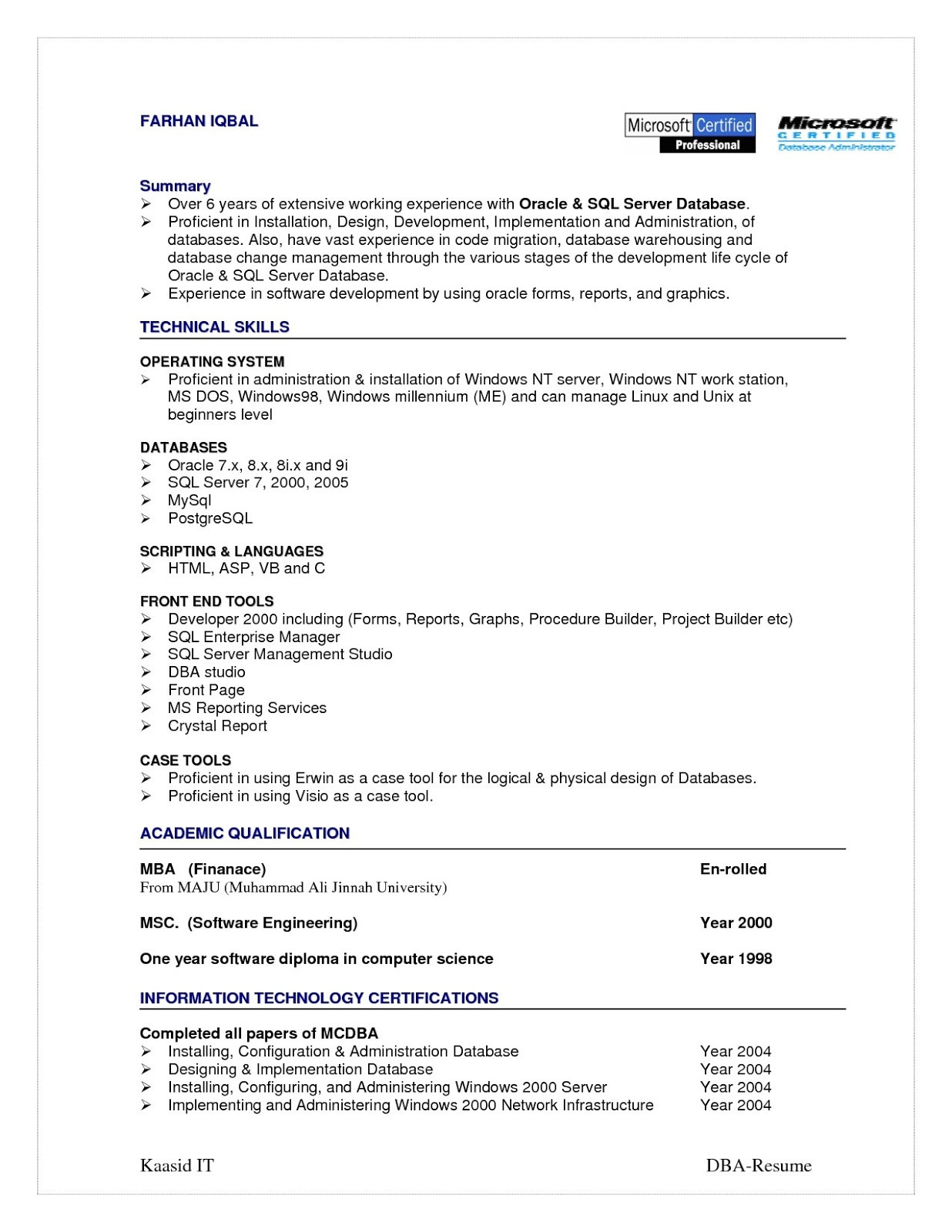 Sample Resume for 2 Years Experience In Unix 2 Years Experience Resume Scribd India