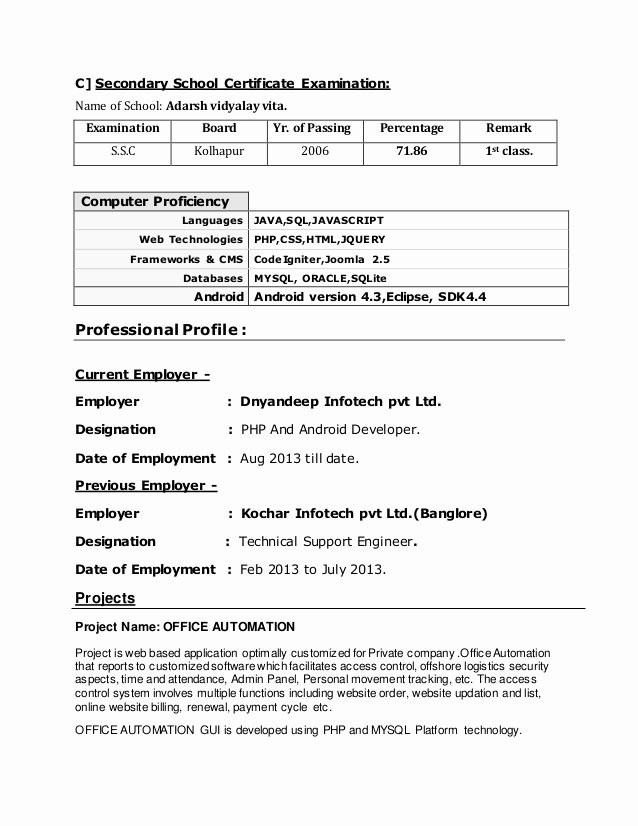 Sample Resume for 3 Years Experience In Java 20 Java Developer Resume 3 Years Experience