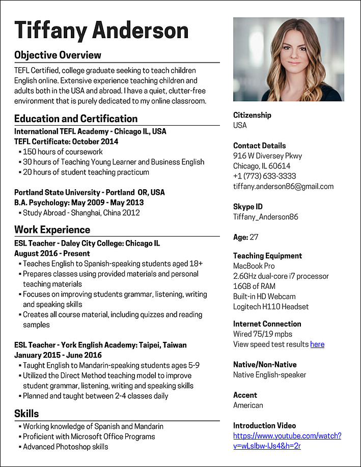 Sample Resume for English Teachers without Experience Sample Resume for Teachers without Experience Free