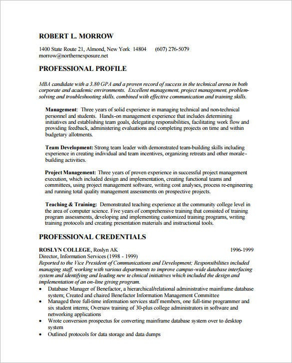 Sample Resume for Mba College Admission Resume for Mba Admission 2015 Mba Résumé Templates