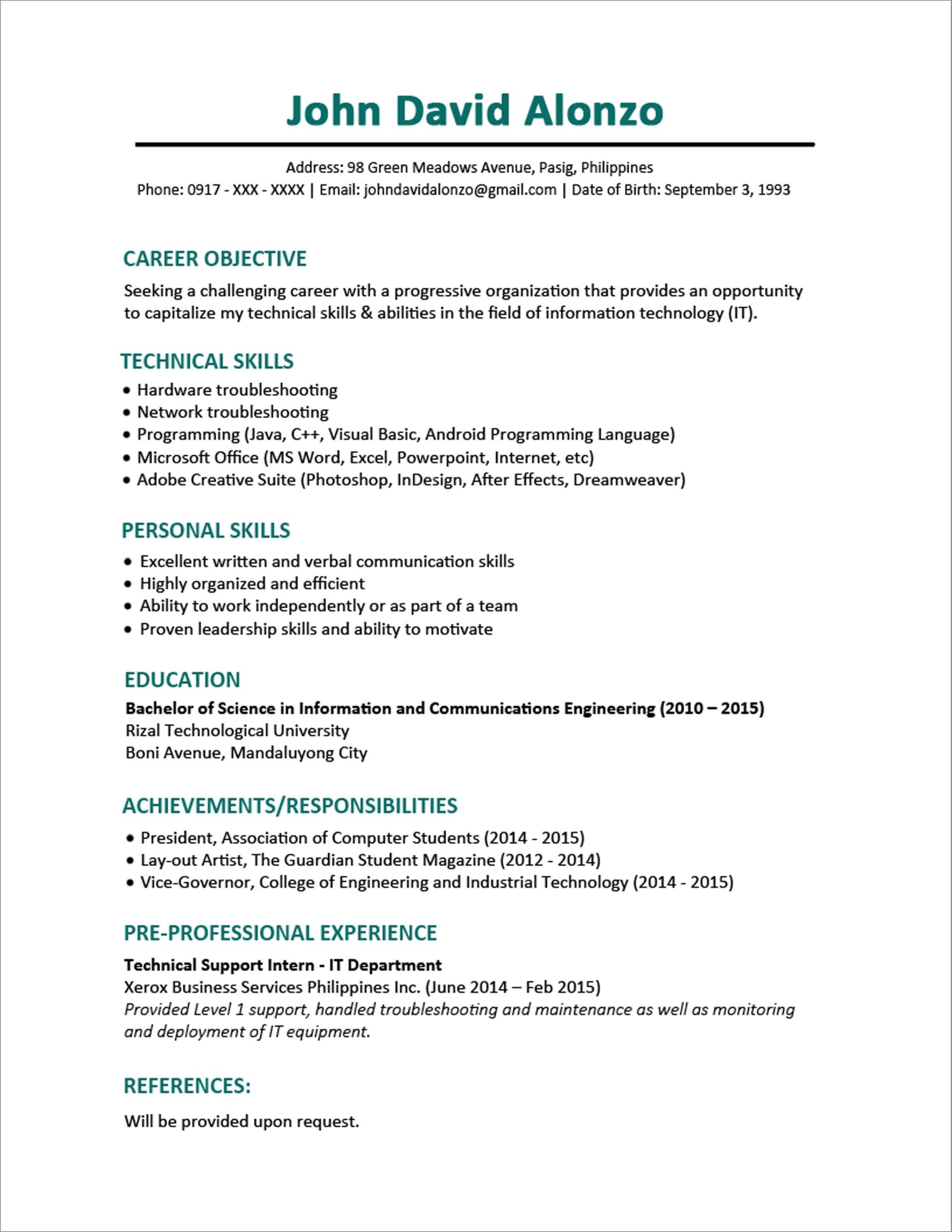 Sample Resume for Newly Graduated Student Resume Templates New Graduates , #graduates #resume …