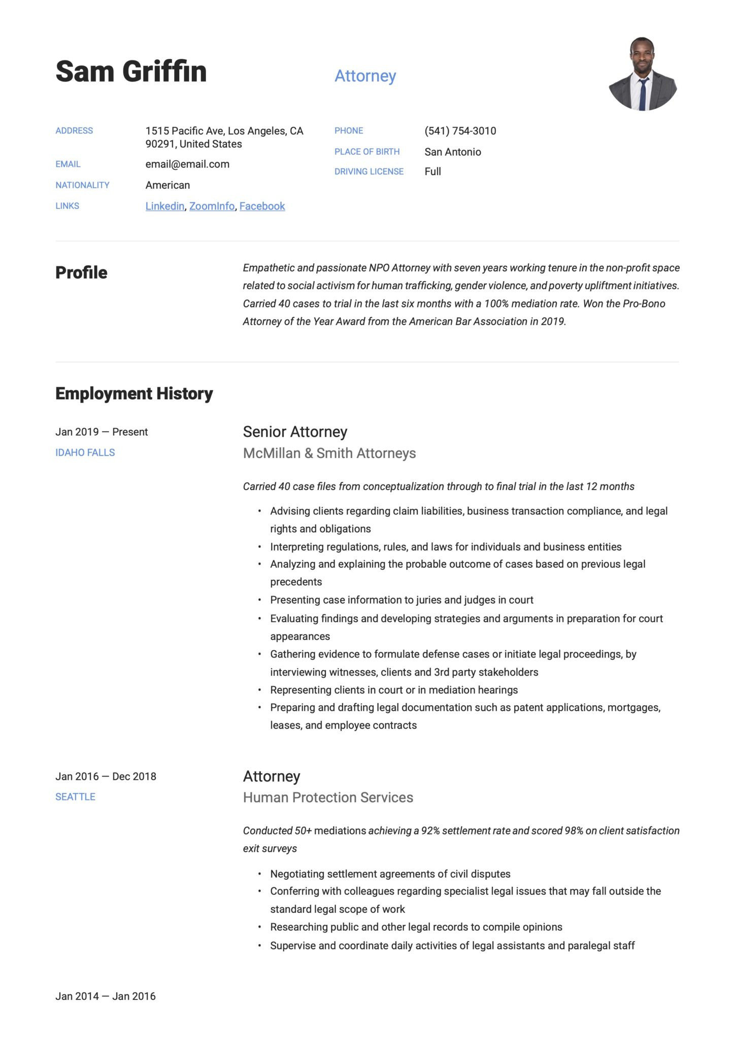 Sample Resume for Newly Passed Cpa 18 attorney Resume Examples & Writing Guide Pdf’s & Word 2020