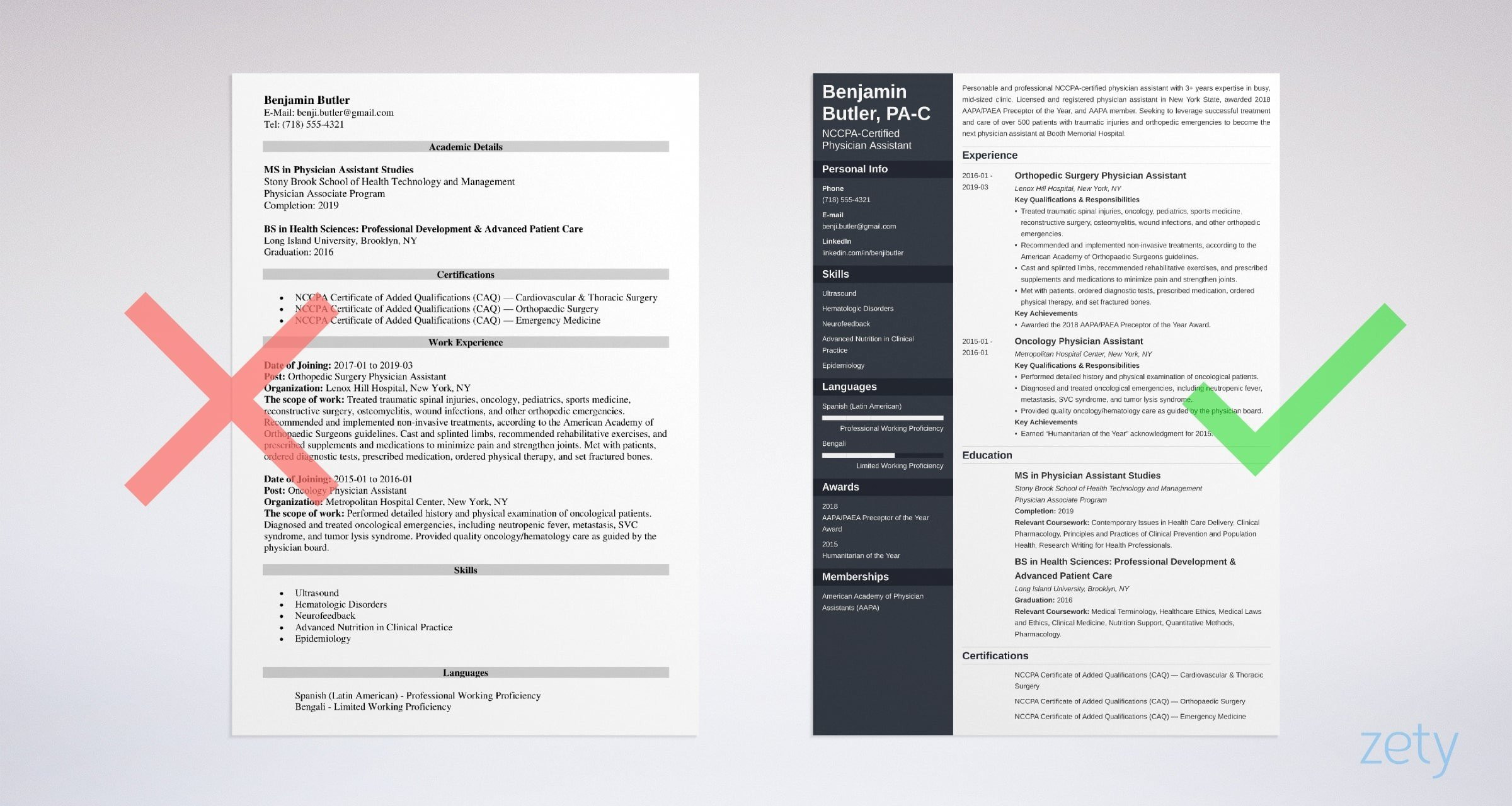 Sample Resume for Physician assistant School Physician assistant Resume: Examples & Templates for Pa