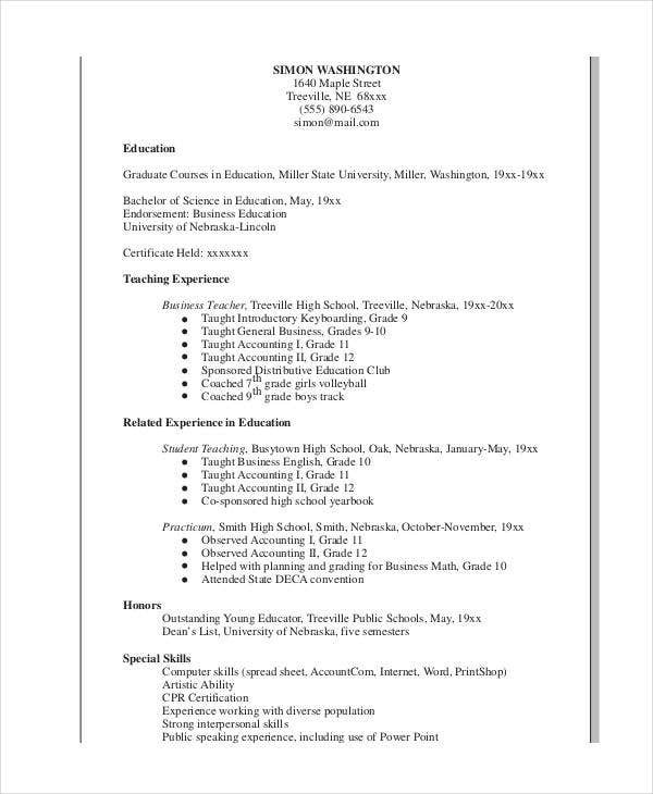 Sample Resume for Teachers without Experience Doc Resume for Teacher Job without Experience Best Resume