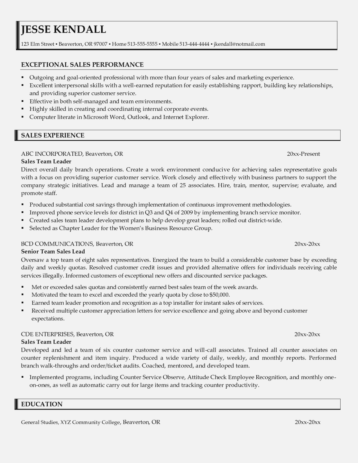 Sample Resume for Team Leader In software Simple Guidance for You In