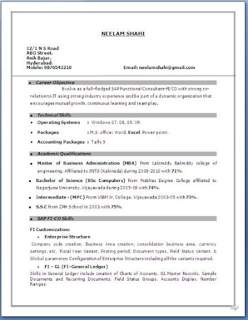 Sap Abap Sample Resume 3 Years Experience Sap Fico Resume 3 Years Experience Sap Abap Sample Resume 3 Years Experience Sap Fico Resume 3 Years Experience