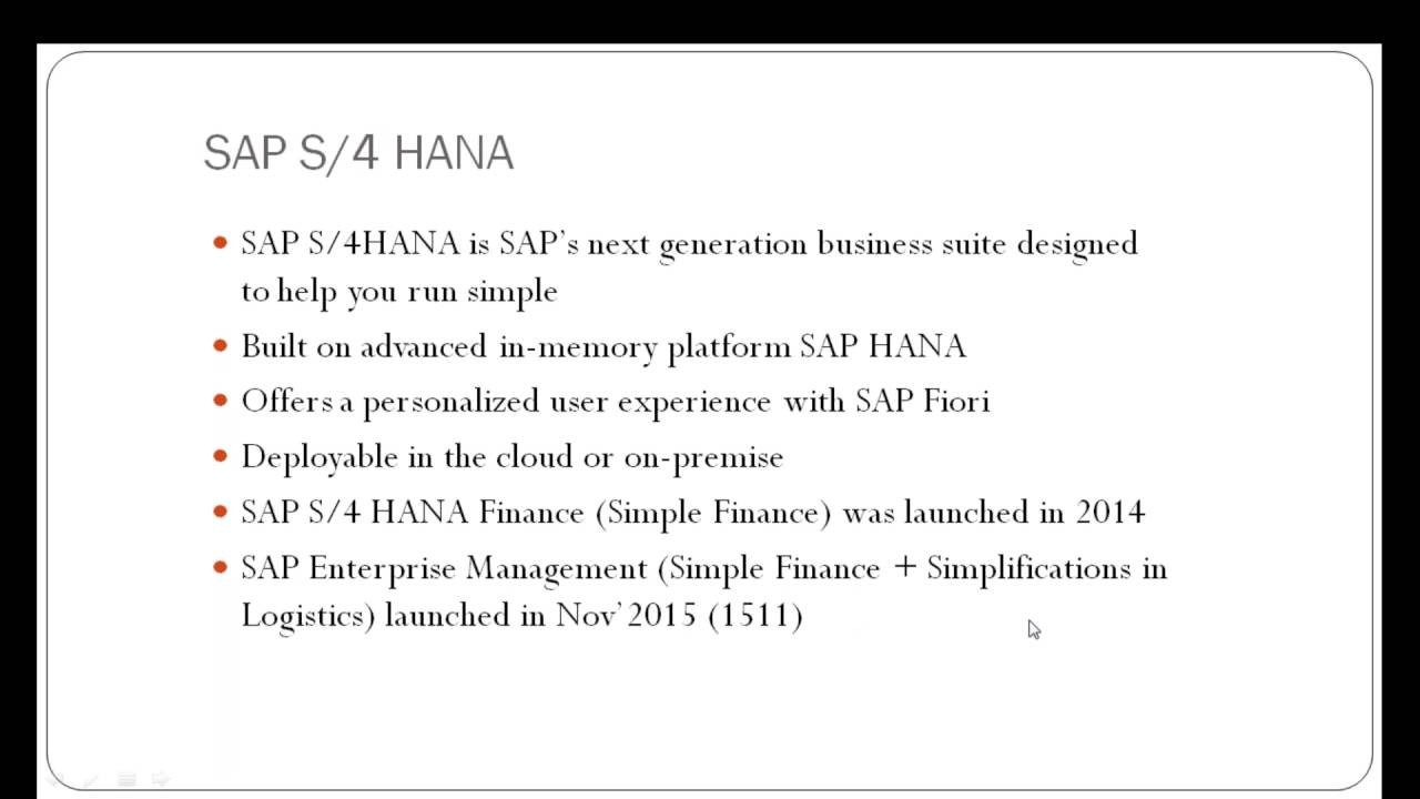 Sap S4 Hana Simple Logistics Sample Resume Sap S4 Hana Simple Logistics Demo Session