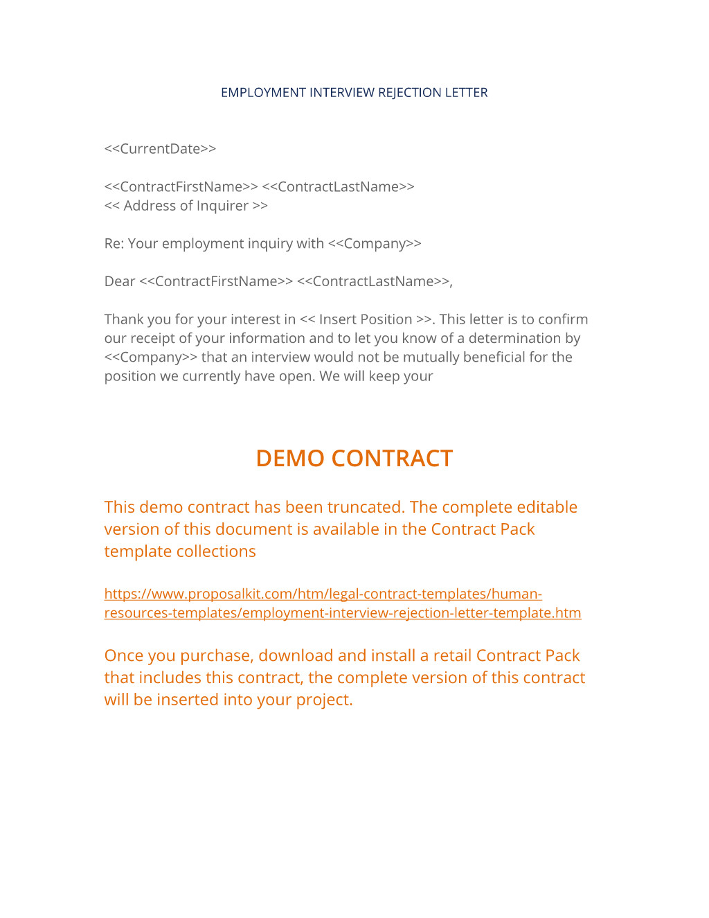 We Will Keep Your Resume On File Sample Letter Employment Interview Rejection Letter 3 Easy Steps