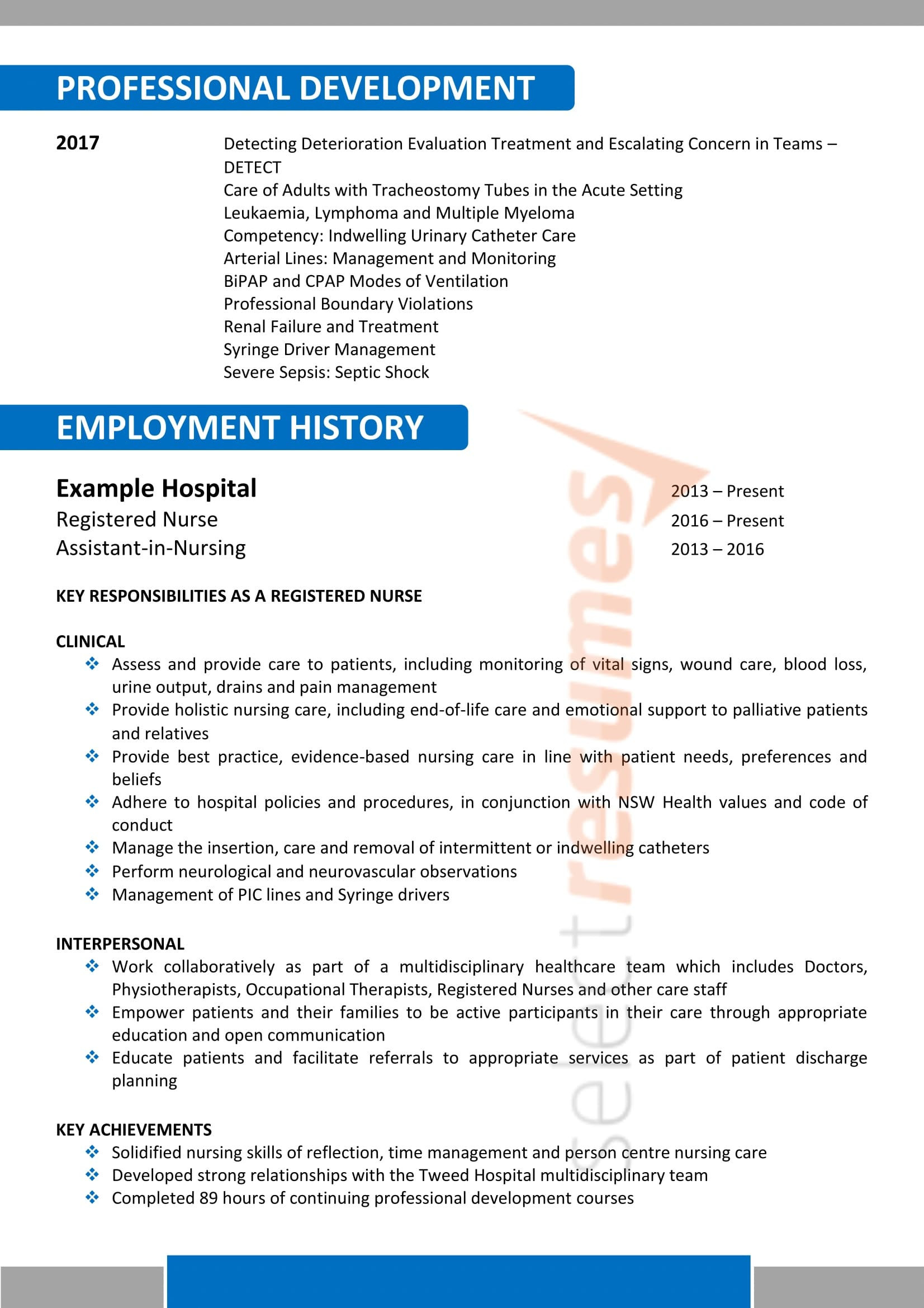 Aged Care Registered Nurse Resume Sample Nursing Age Care Design 183 Select Resumes