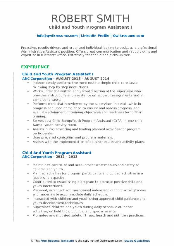 Child and Youth Program assistant Resume Sample Child and Youth Program assistant Resume Samples Child and Youth Program assistant Resume Sample Child and Youth Program assistant Resume Samples