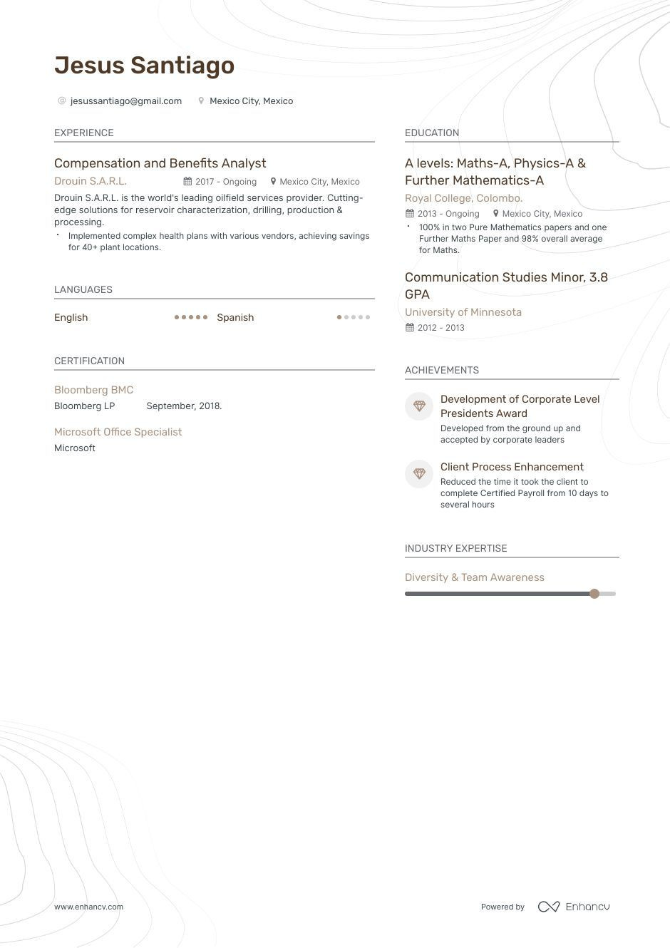 Compensation and Benefits Analyst Resume Sample Benefits Analyst Resume Example and Guide for 2019 Resume …