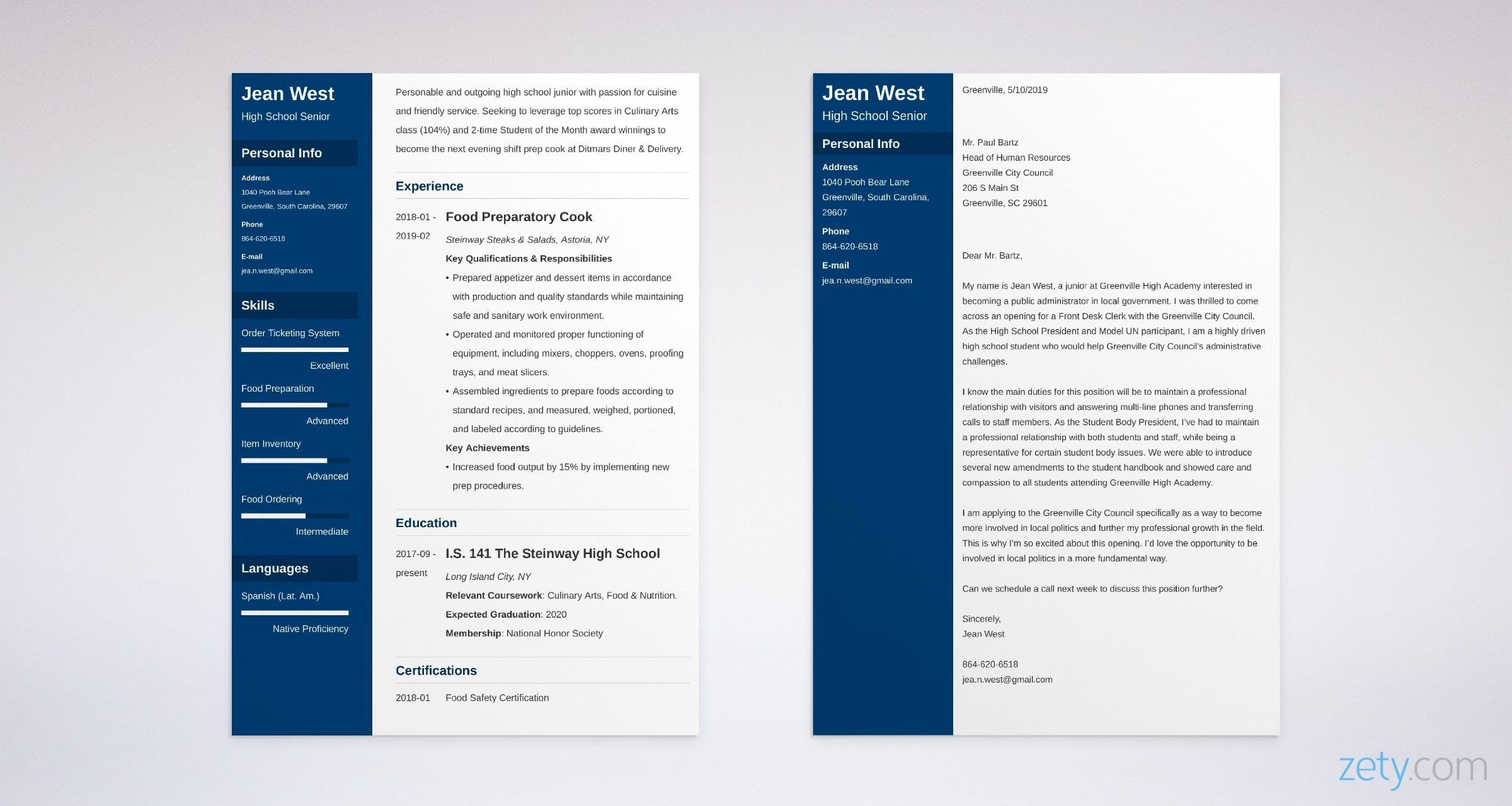 High School Resume Cover Letter Samples High School Cover Letter: Samples, Proper format, & Guide
