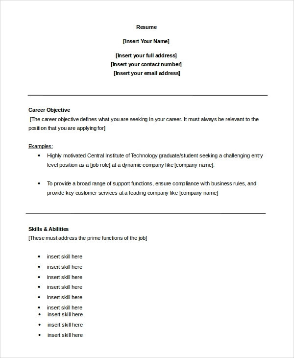Objective Samples for Resume Customer Service Free 8 Sample Customer Service Objective Templates In Pdf