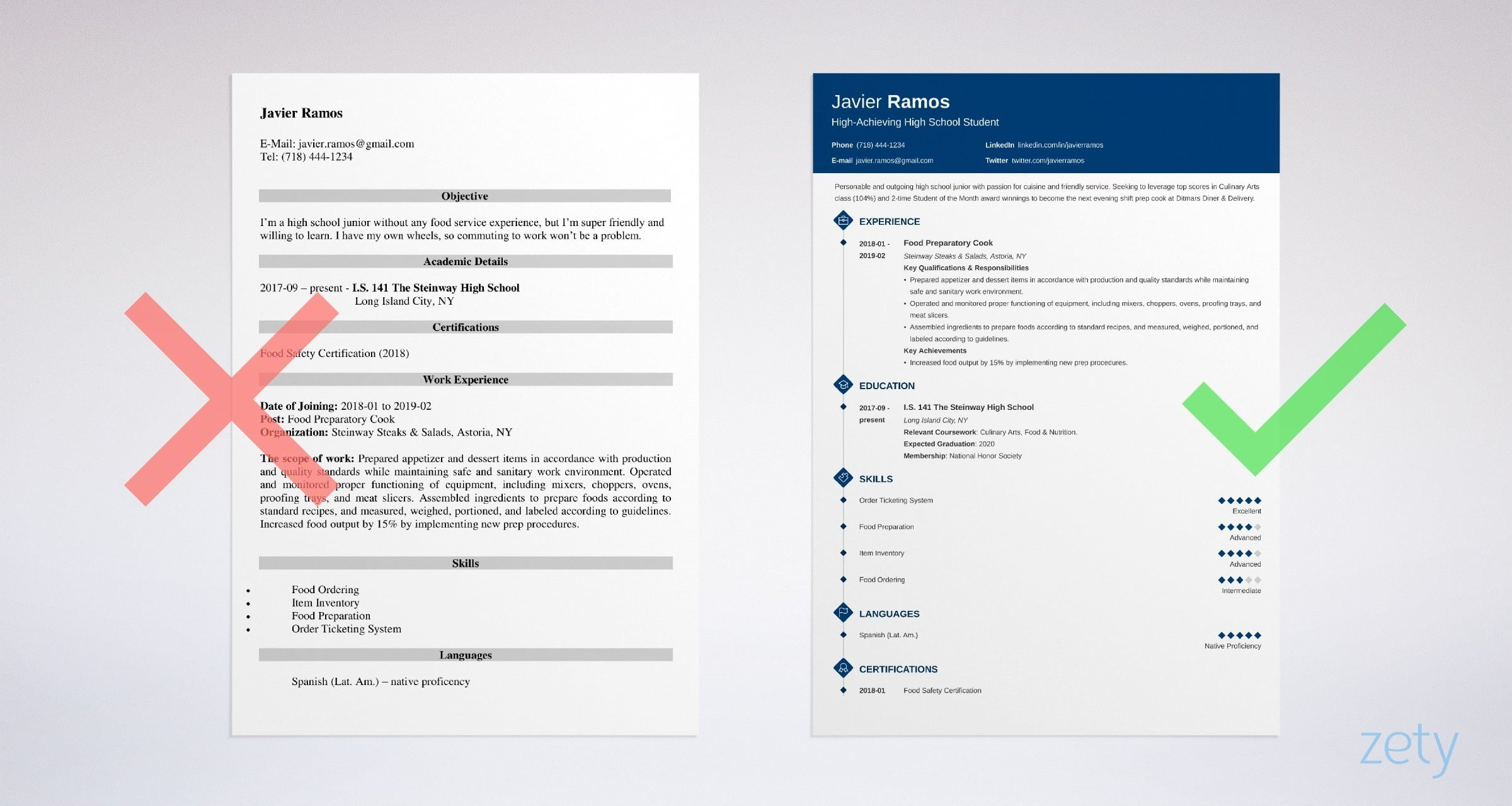 Resume Objective Samples for High School Students High School Student Resume Template & 20lancarrezekiq Examples