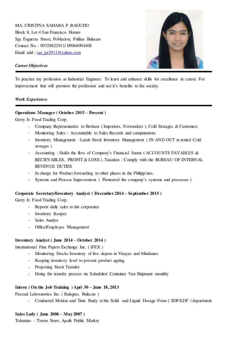 Resume Sample for Sales Lady without Experience Sample Resume for Sales Lady Position! Sample Resume for A Sales …