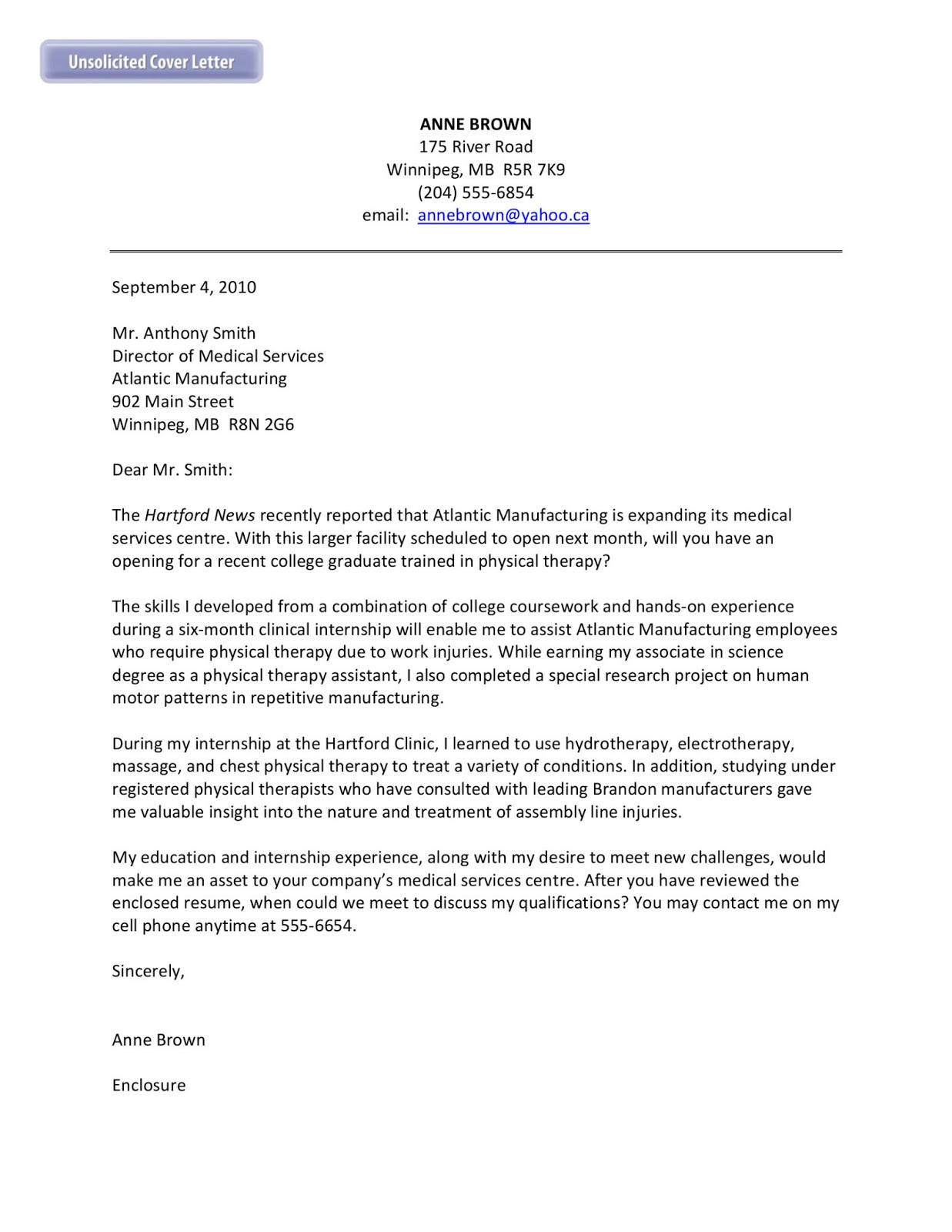 Sample Cover Letter for Unsolicited Resume Unsolicited Cover Letter Template Line Cover Letter