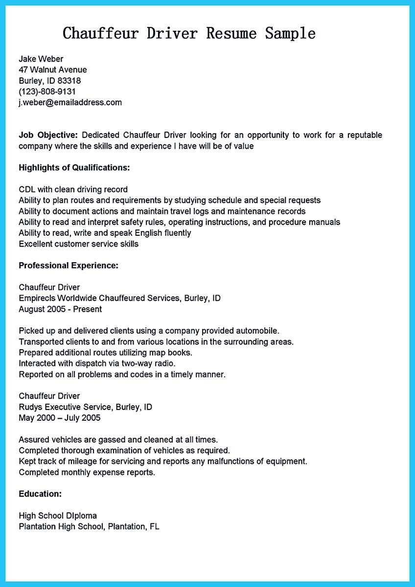 Sample Resume for Bus Driver Position School Bus Driver Resume Sample Doc October 2021
