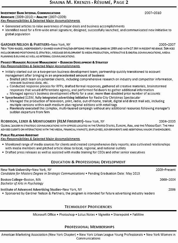 Sample Resume for Experienced Banking Professional Experienced Investment Banking Resume Elegant Investment