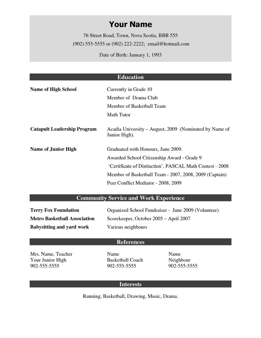 Sample Resume for Experienced Candidates Free Download Resume format for Experienced Free Download Pdf