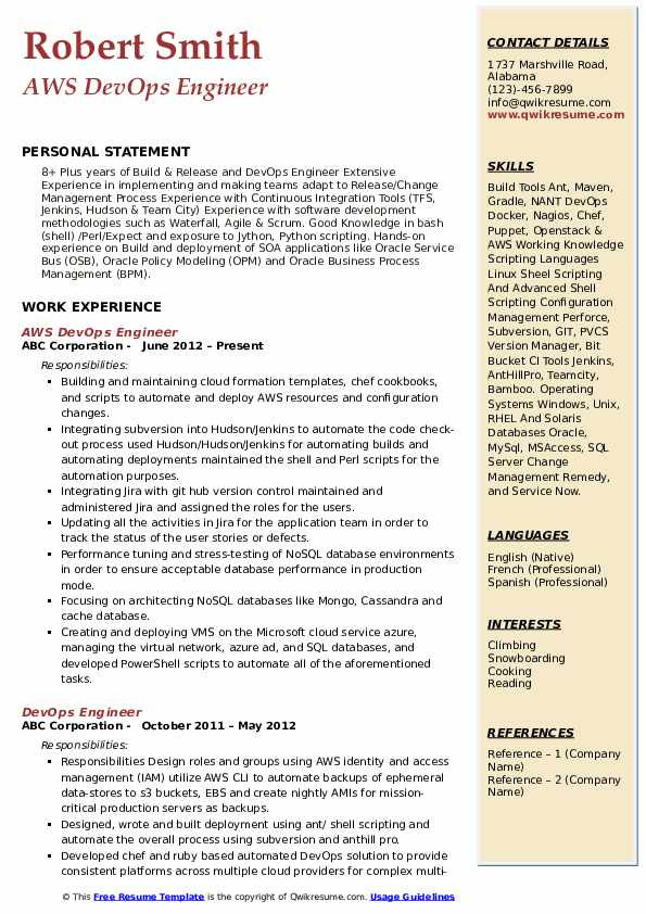 Sample Resume for Experienced Devops Engineer Pdf Devops Engineer Resume Samples Sample Resume for Experienced Devops Engineer Pdf Devops Engineer Resume Samples