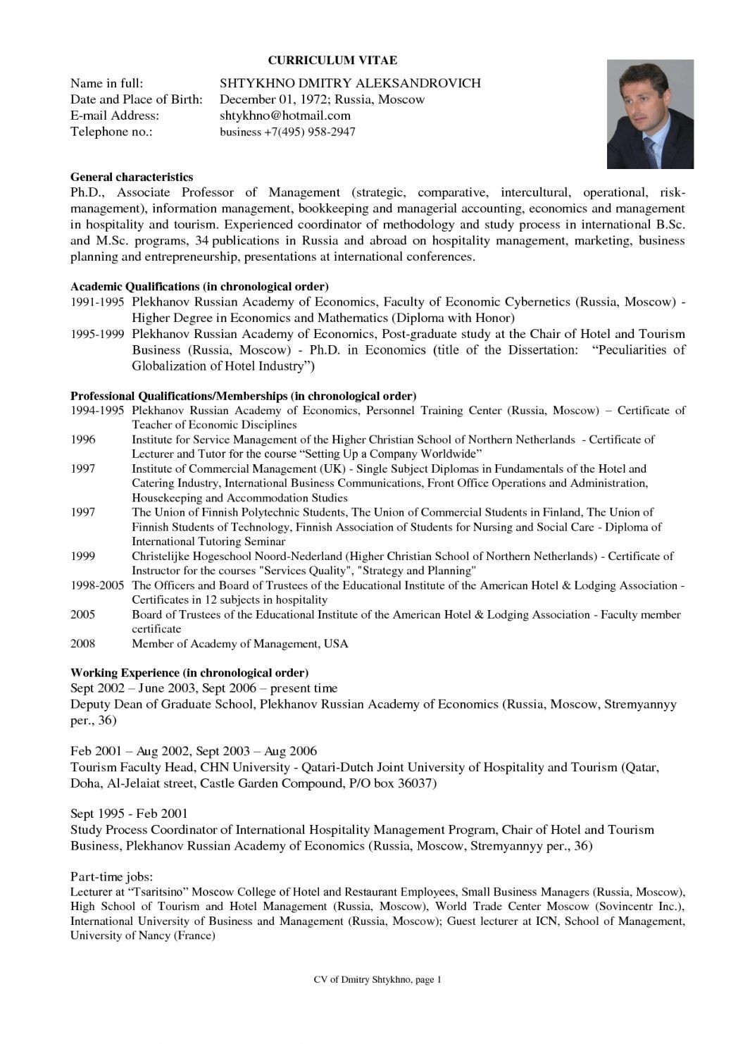 Sample Resume for Hospitality and tourism Management Essay On why Hospitality tourism Management Deghree – Experts …