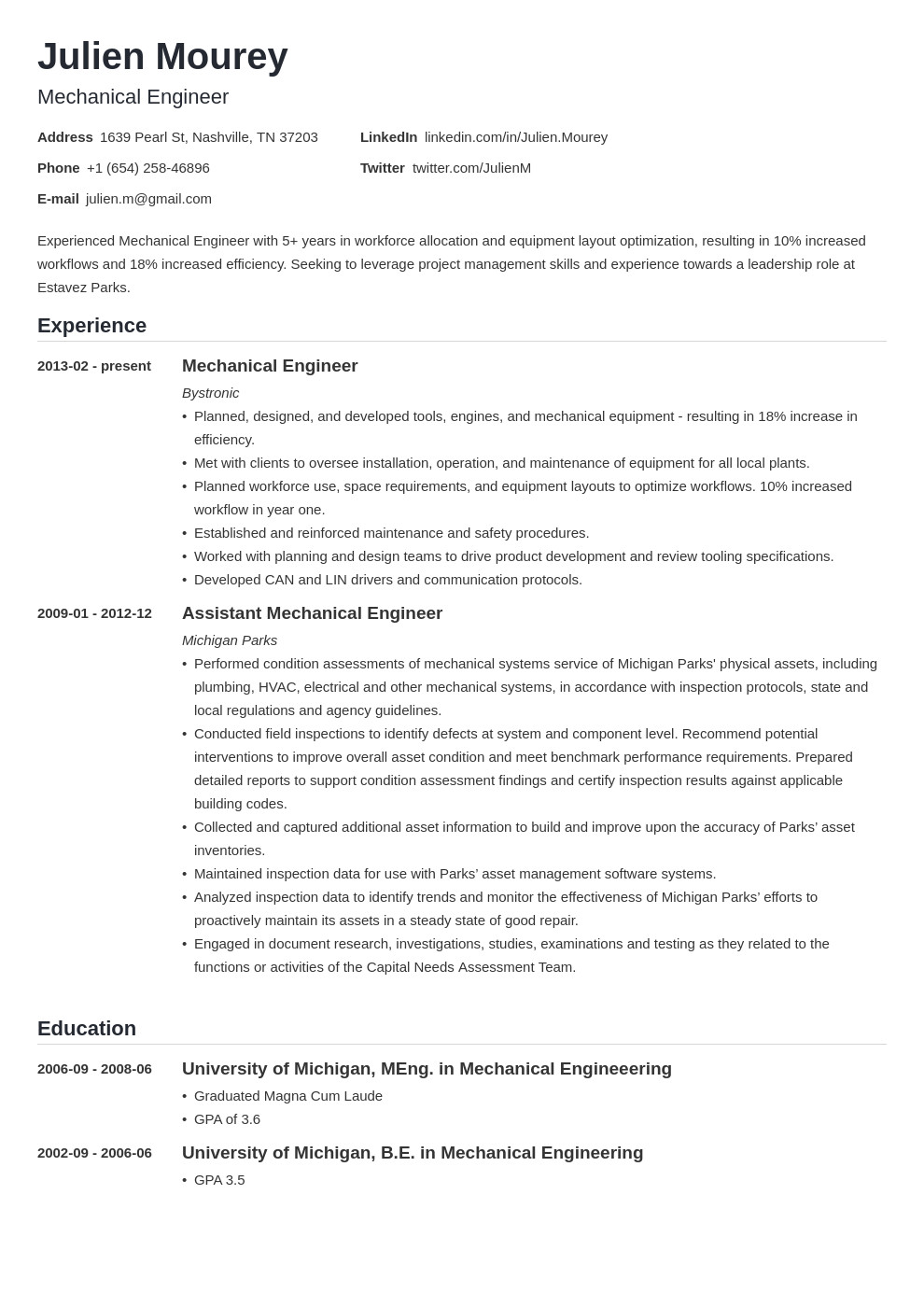 Sample Resume for Mechanical Engineer Fresh Graduate Pdf Resume format for Freshers Mechanical Engineers Pdf Free