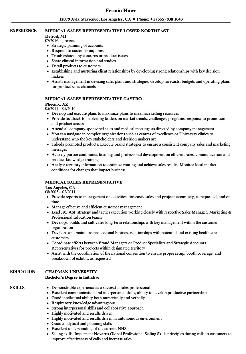 Sample Resume for Medical Representative Applicant Pharmaceutical Sales Rep Resume Examples Best Resume
