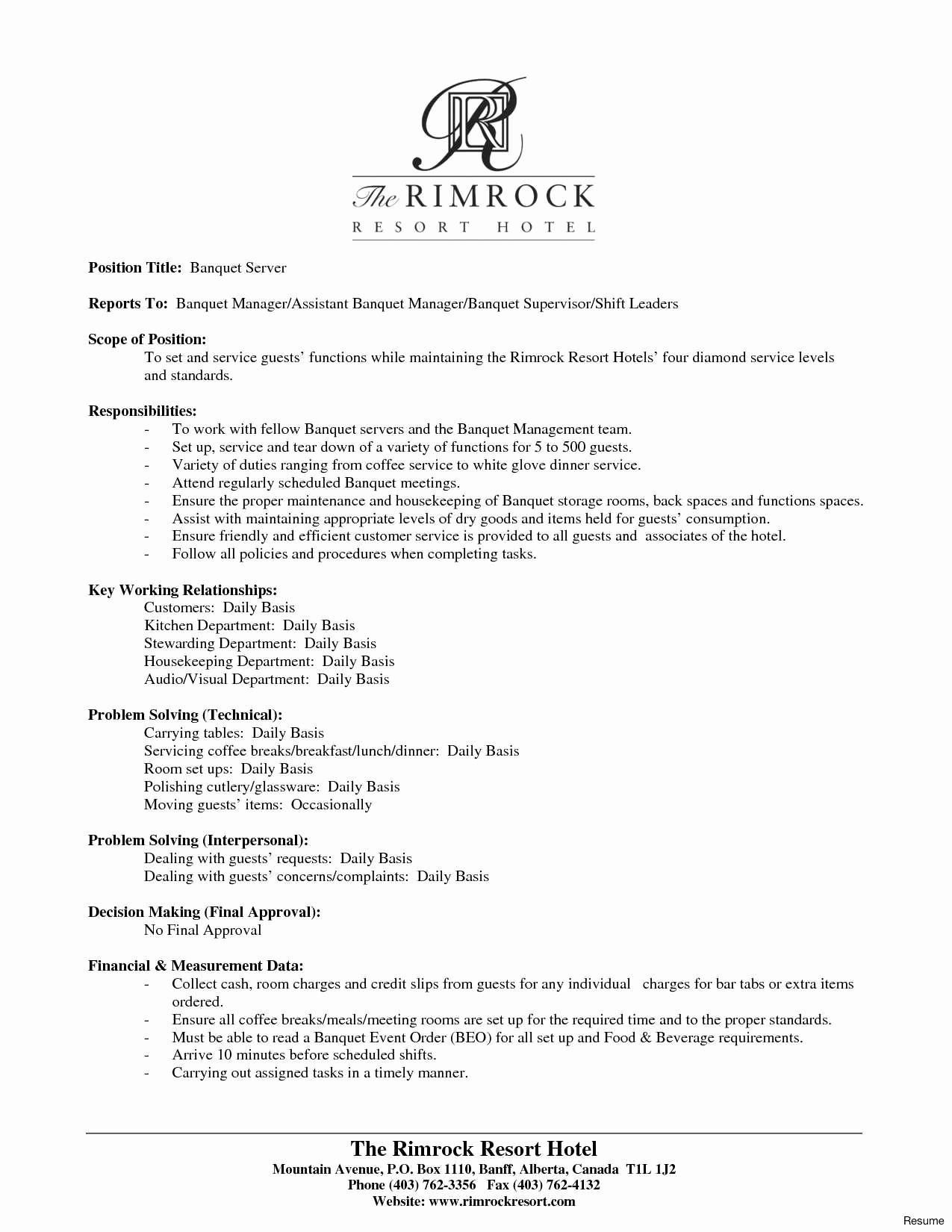 Sample Resume for Room Service attendant Hospital attendant Resume October 2021