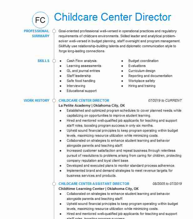 Assistant Director Child Care Resume Sample Childcare assistant Director Resume Example the Learning Assistant Director Child Care Resume Sample Childcare assistant Director Resume Example the Learning