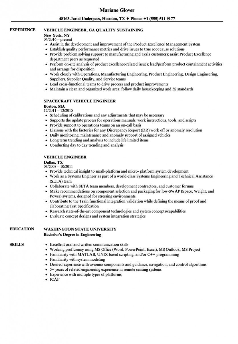 Automobile Service Engineer Resume Sample Pdf Automobile Service Engineer Resume Sample Pdf Best