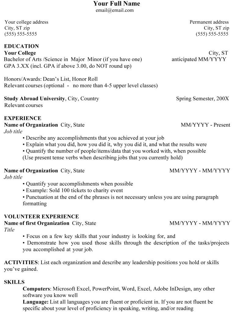 Expected to Graduate In Resume Sample College Student Resume Expected Graduation Date Best