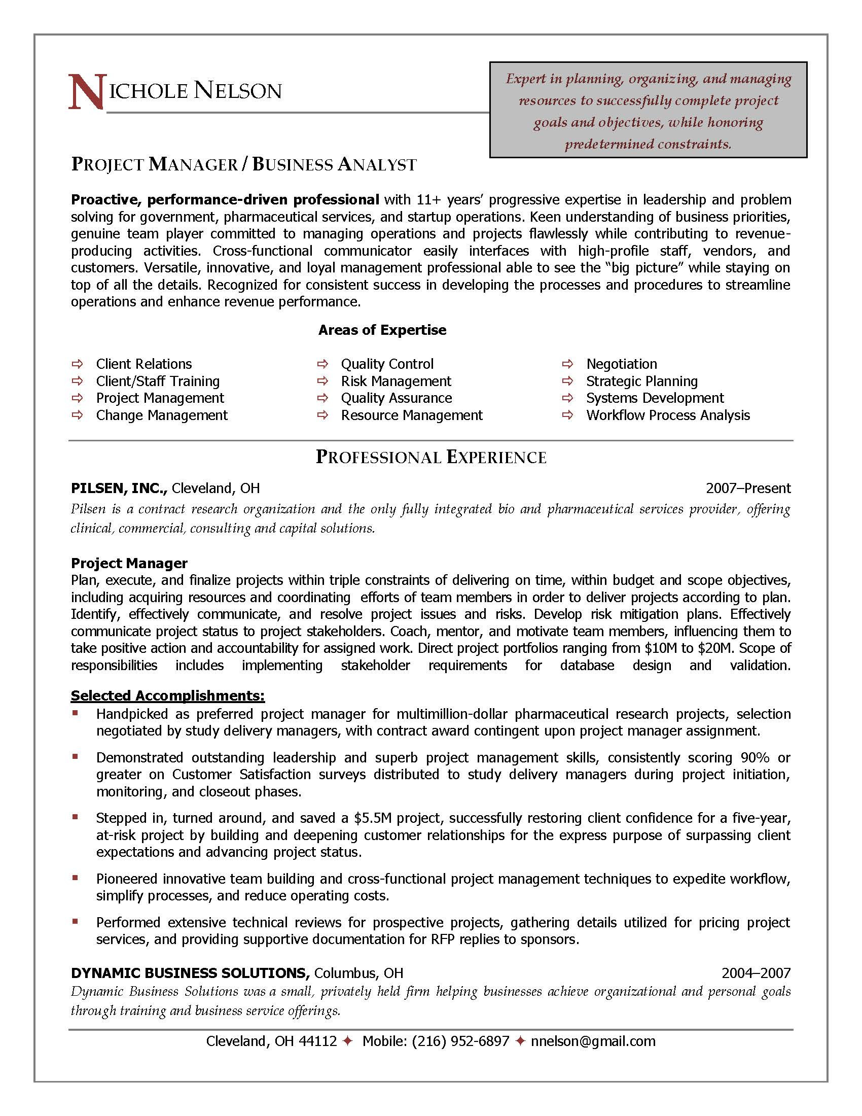 Financial Services Project Manager Resume Sample Resume Samples Program & Finance Manager Fp&a Devops Sample