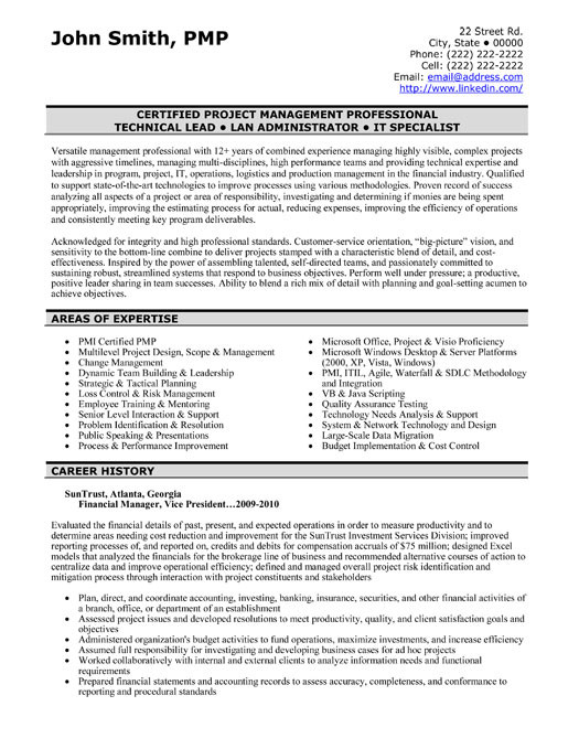 Financial Services Project Manager Resume Sample top Finance Resume Templates & Samples