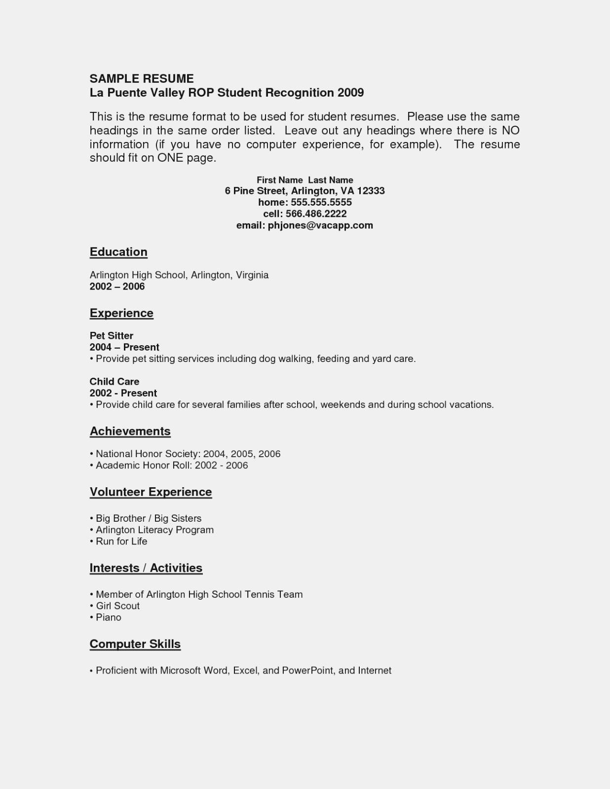 It Resume Sample with No Experience Resume Examples No Experience Resume No Experience, Student …