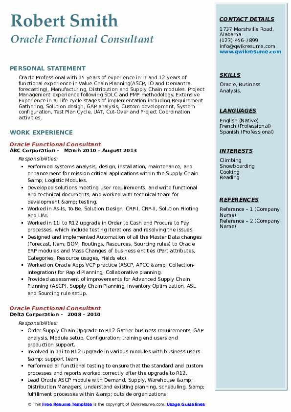 Oracle Scm Functional Consultant Resume Sample oracle Functional Consultant Resume Samples Oracle Scm Functional Consultant Resume Sample oracle Functional Consultant Resume Samples