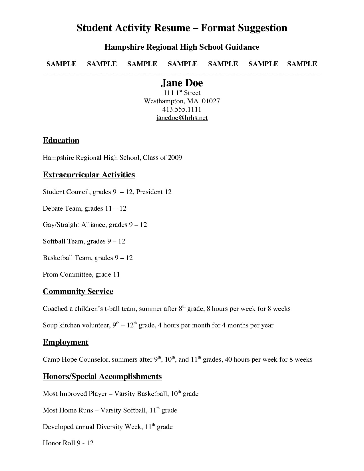 Resume Sample for Ojt Senior High School 11 12 College Resume Samples for High School Senior