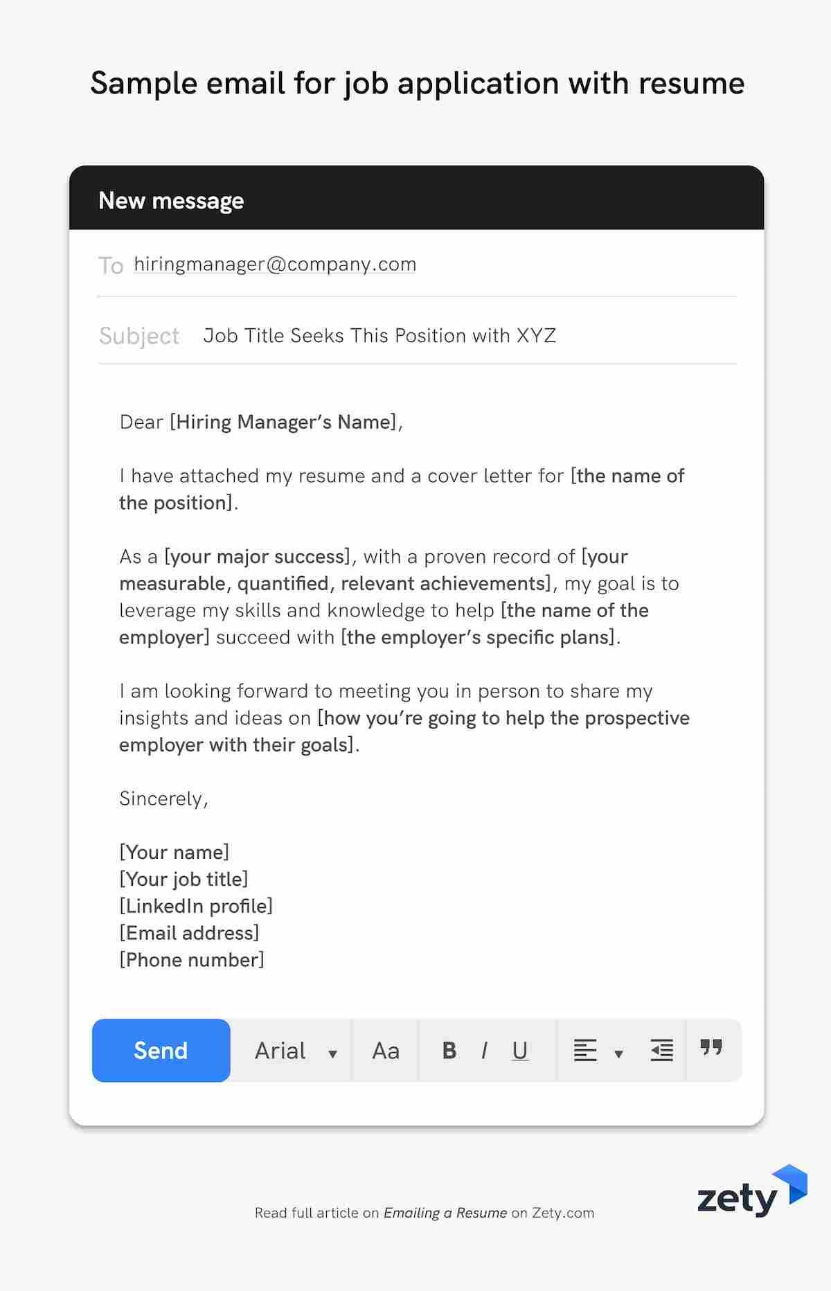 Sample Email Body Text for Sending Resume Emailing A Resume 12 Job Application Email Samples
