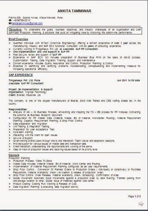 Sample Resume for 2 Years Experience In Sap Pi Sap Pp Resume for 2 Years Experience to whom It May Sample Resume for 2 Years Experience In Sap Pi Sap Pp Resume for 2 Years Experience to whom It May