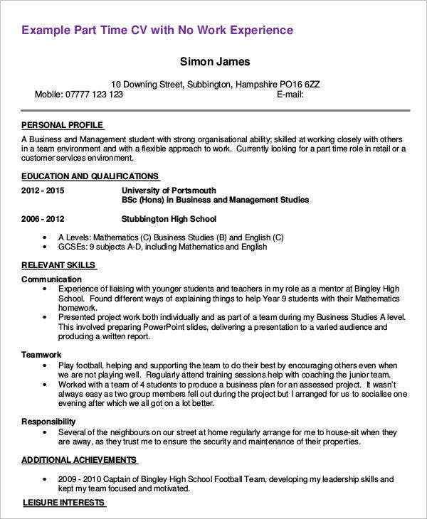 Sample Resume for A First Time Job First Job Resume 7 Free Word Pdf Documents Download