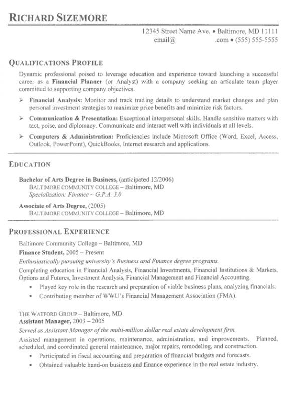 Sample Resume for Business College Student Sample Resume College Student