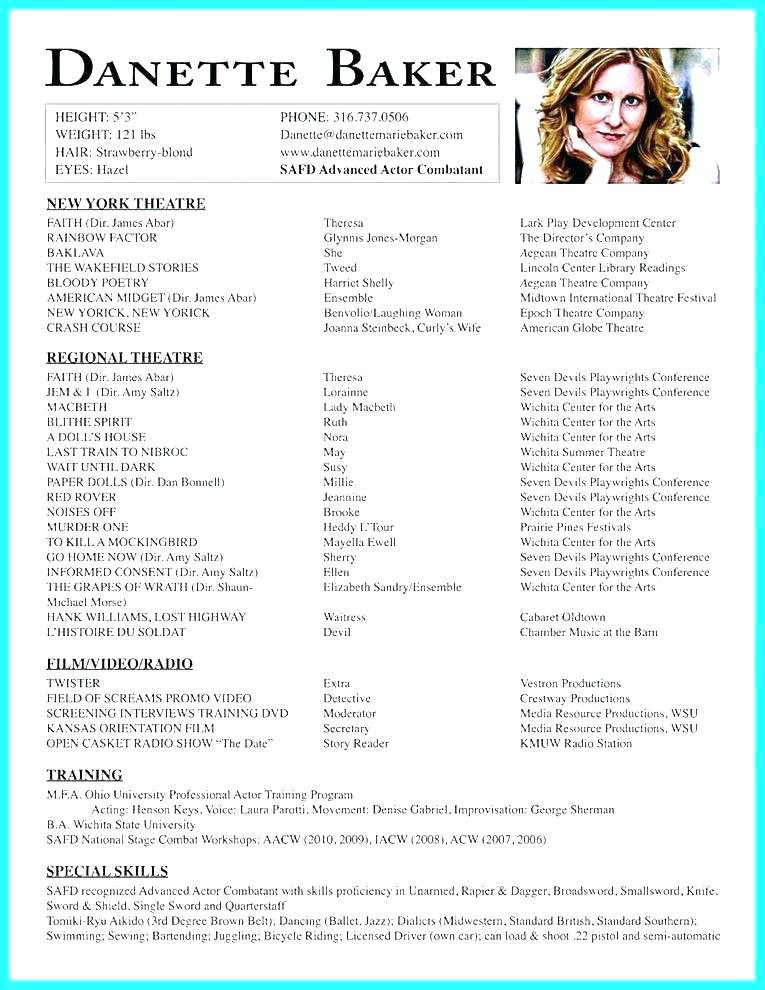Sample Resume for Child Actor with No Experience 9 10 Sample Child Actor Resume Lascazuelasphilly