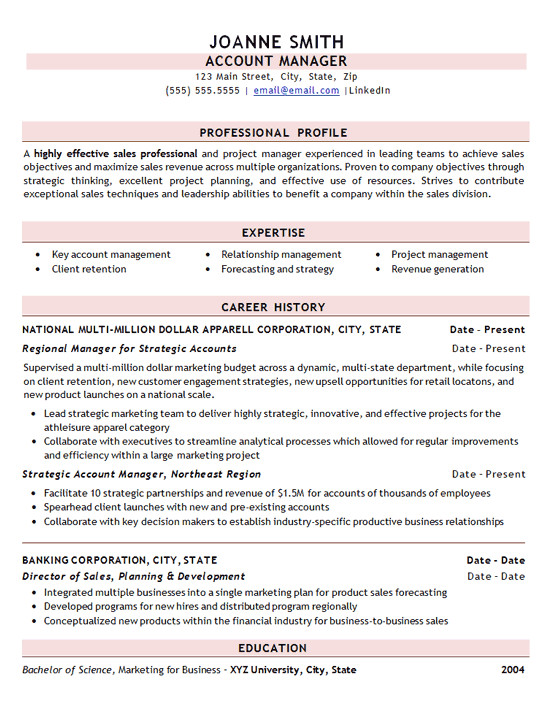 Sample Resume for Experienced Sales and Marketing Professional Professional Sales Resume Example Clothing Apparel Store