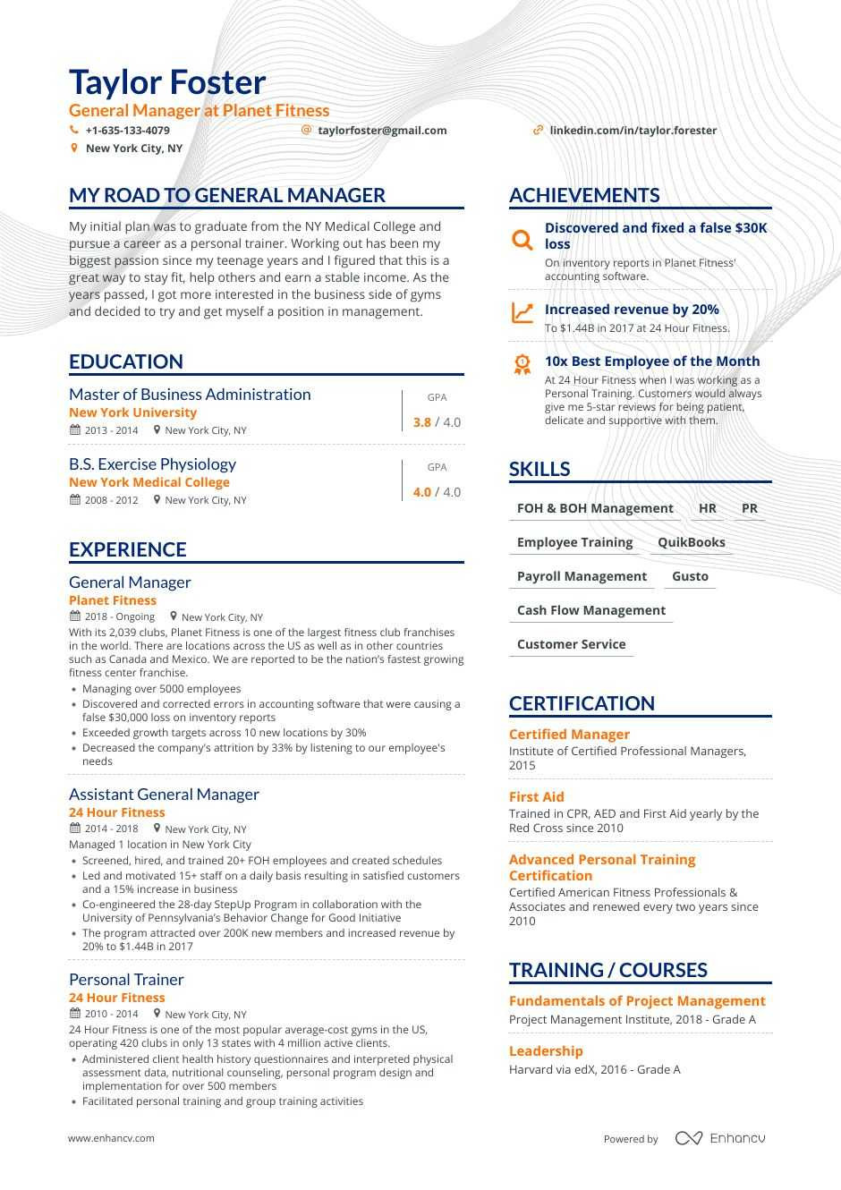 Sample Resume for General Manager Position General Manager Resume Examples: 4 Templates & How-to Guide