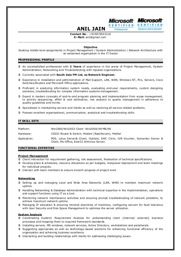 Sample Resume for L1 Support Engineer L1 Support Engineer Resume Sample Resume for L1 Support Engineer L1 Support Engineer Resume