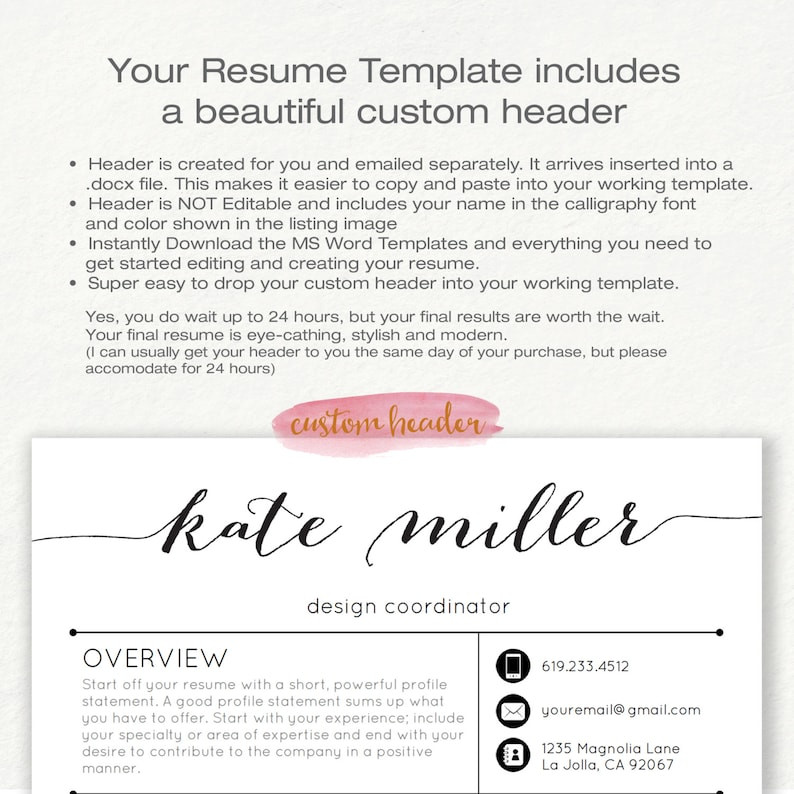 Sample Resume for Ms In Us Teacher Resume Template for Ms Word 1 and 2 Page Resume