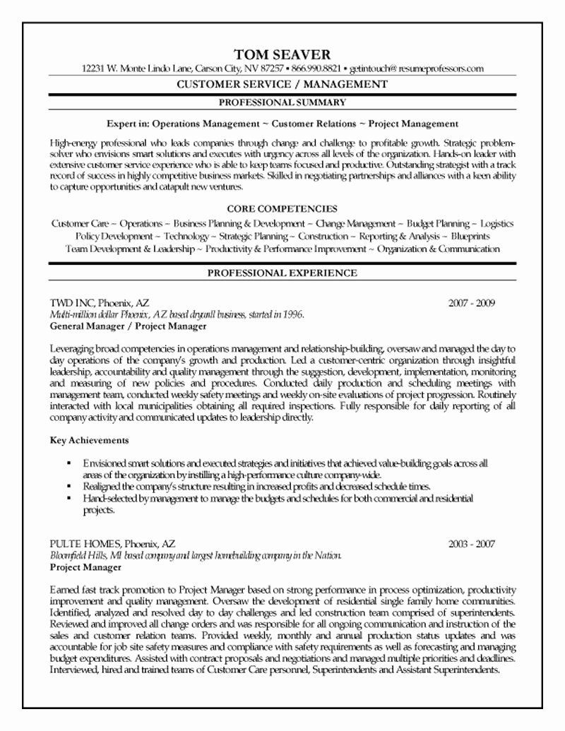 Senior Construction Project Manager Resume Samples √ 25 Construction Project Manager Resume Template In 2020